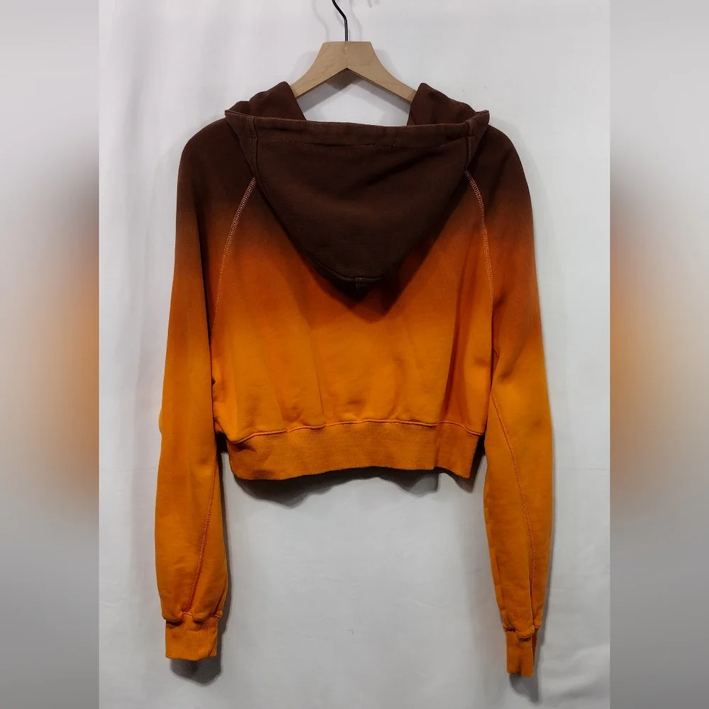 I.AM.GIA Ariana Ombre Hoodie Women S Orange Casual Retro 90s Y2K Boho Streetwear - Picture 4 of 8